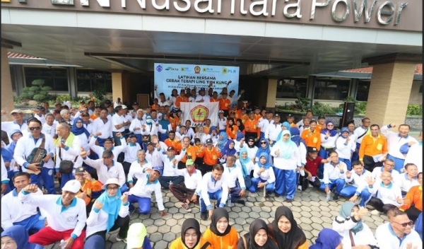 Latihan Bersama Olah Gerak Ling Tien Kung IKPLN Jawa Timur